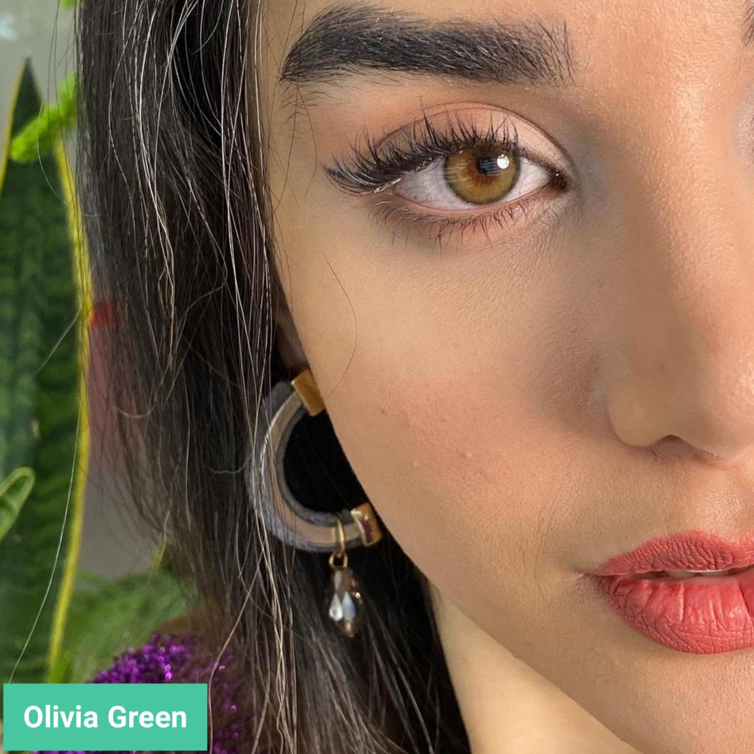 خرید olivia green (سبزعسلی دوردار)