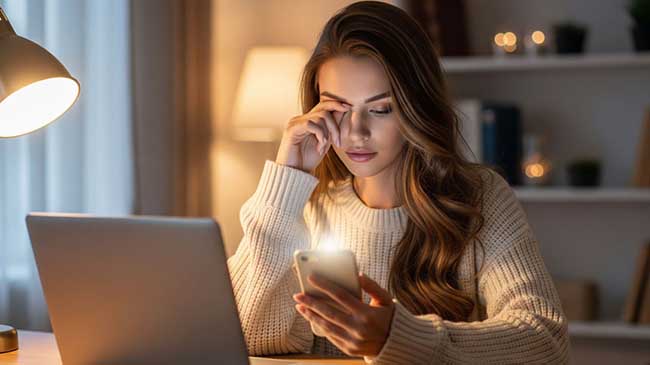 تأثیر استفاده طولانی‌مدت از موبایل و کامپیوتر بر بینایی