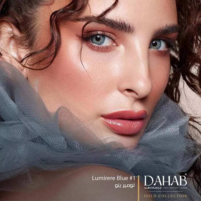  فروش لنزLumirere Blue (آبی اقیانوسی)  برند دهب بهمراه قیمت امروز لنز رنگی  و قیمت امروز لنز طبی