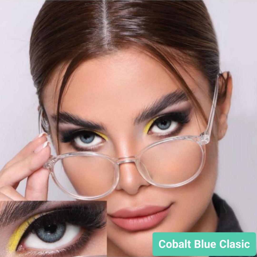 فروش لنز Cobalt Blue Classic (آبی اقیانوسی دوردار)  برند جمستون لاکچری  بهمراه قیمت امروز لنز رنگی و قیمت امروز لنز طبی