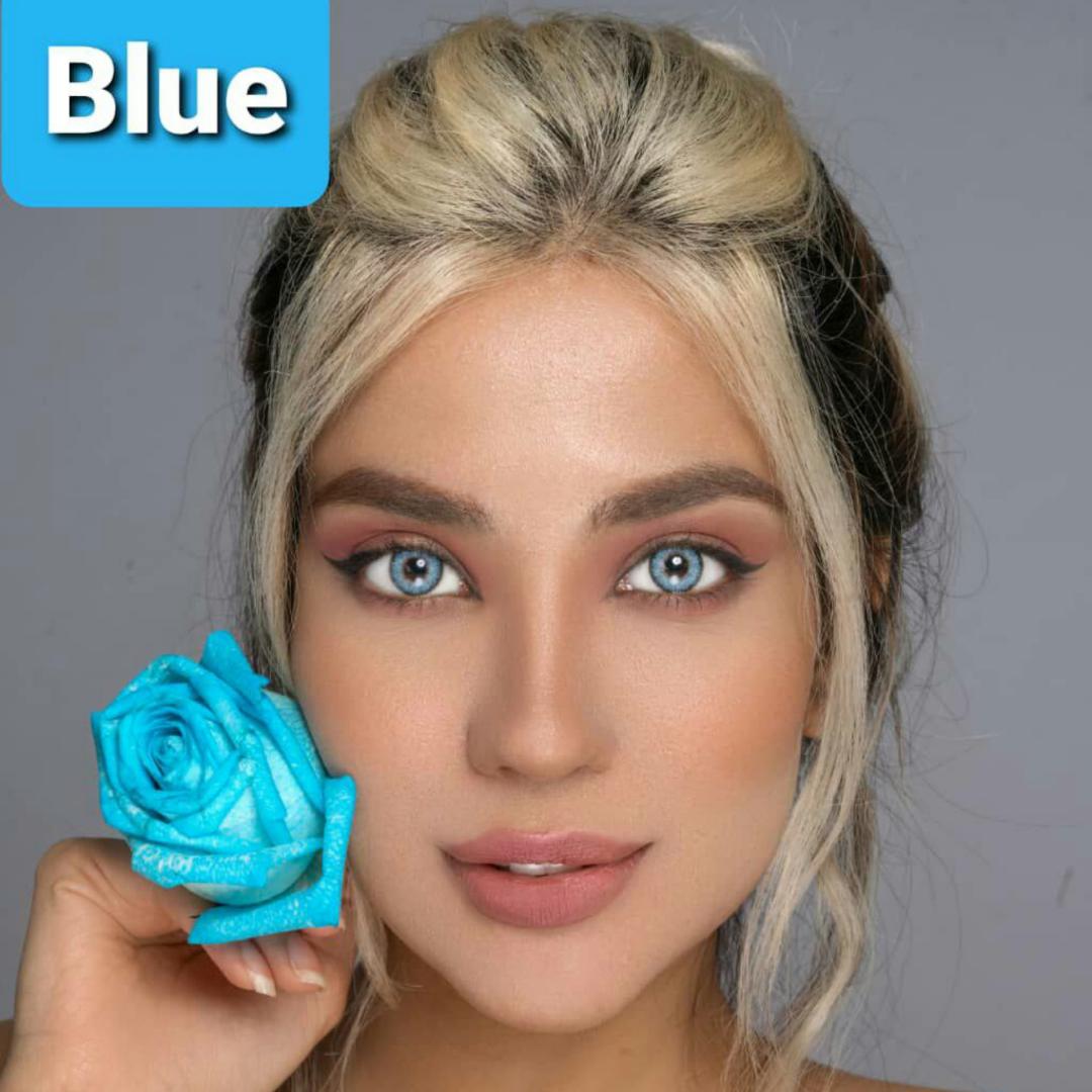 فروش لنز Blue (آبی)  برند پلی ویو بهمراه قیمت امروز لنز رنگی و قیمت امروز لنز طبی