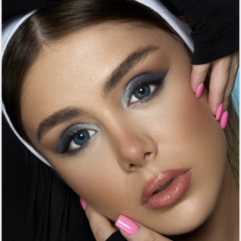 خرید لنز رنگی اپتی کالر رنگ Radix Blue (آبی دوردار)