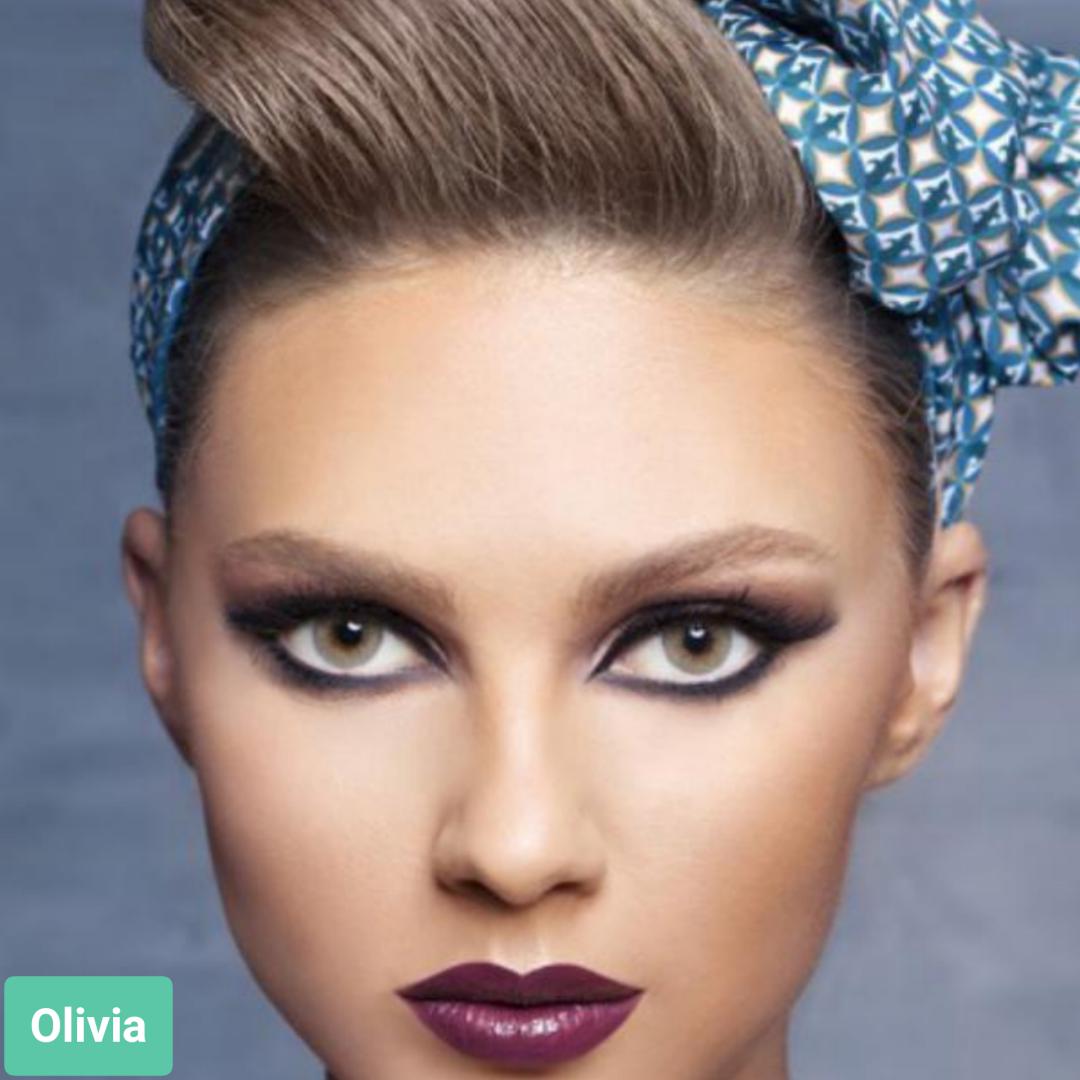 خرید Olivia ( طوسی ته مایه سبز بدون دور)