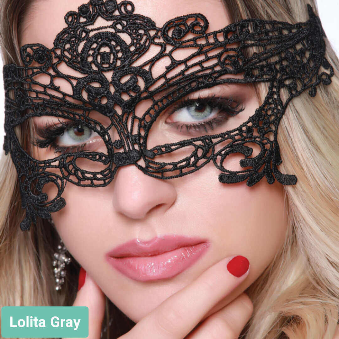 فروش لنز Lolita Gray (طوسی سبز آبی بدون دور)  برند هیپنوس بهمراه قیمت امروز لنز رنگی  و قیمت امروز لنز طبی