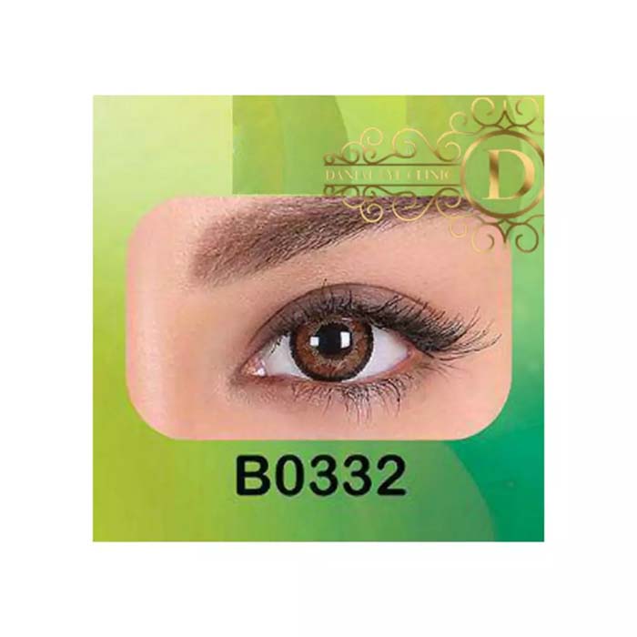 فروش لنز B0332 (قهوه ای عسلی)   بهمراه قیمت امروز لنز طبی و قیمت امروز لنز رنگی