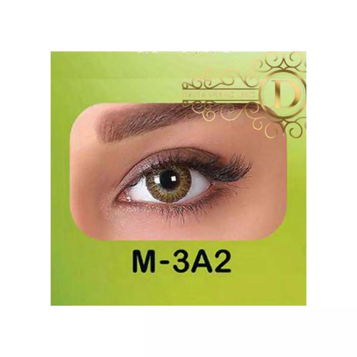 فروش لنز M3A2 (قهوه ای عسلی)   بهمراه قیمت امروز لنز طبی و قیمت امروز لنز رنگی
