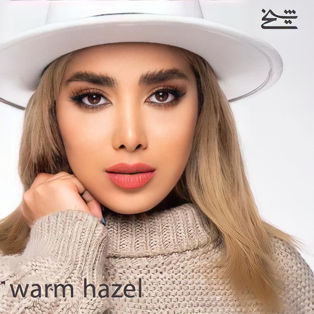 فروش لنزWarm Hazel (عسلی قهوه ای دوردار)  برند شیخ بهمراه قیمت امروز لنز رنگی  و قیمت امروز لنز طبی