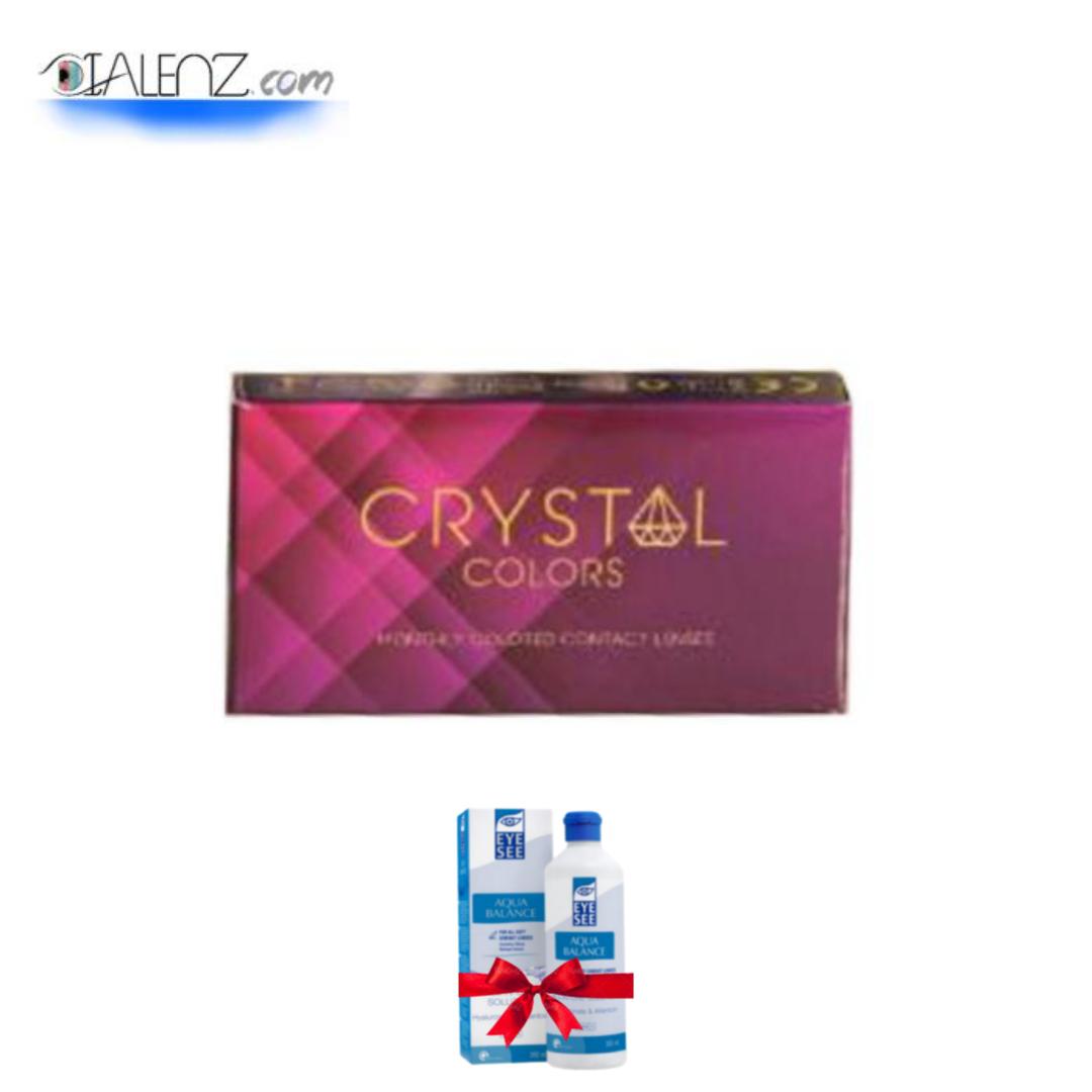 فروش و مشخصات لنز رنگی فصلی کریستال (Crystal)