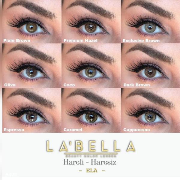 خرید و مشخصات لنز طبی رنگی فصلی لابلا (Labella)