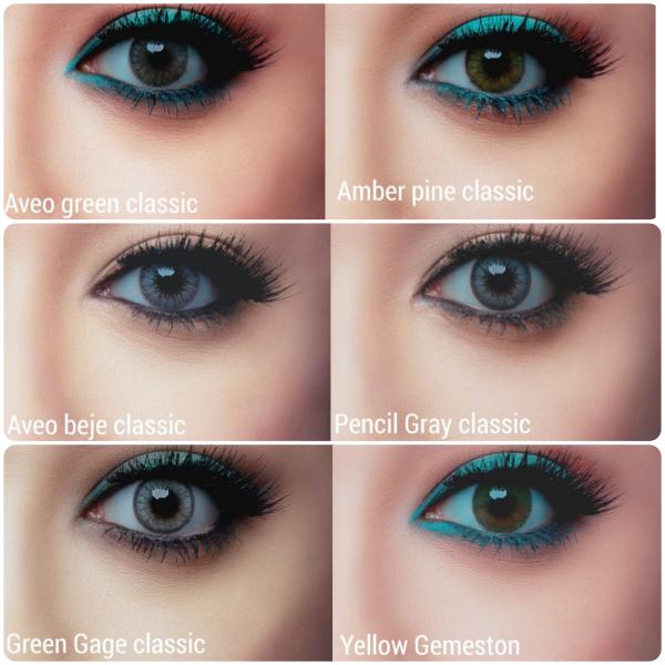 فروش و مشخصات لنز رنگی سالانه جمستون سری کلاسیک (Gemstone)